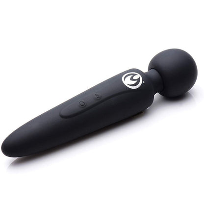 Master Series Black Thunderstick Rechargeable Silicone Wand