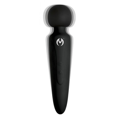 Master Series Black Thunderstick Rechargeable Silicone Wand
