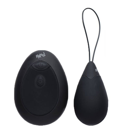 XR Brands 10X Silicone Love Egg Vibrator Black