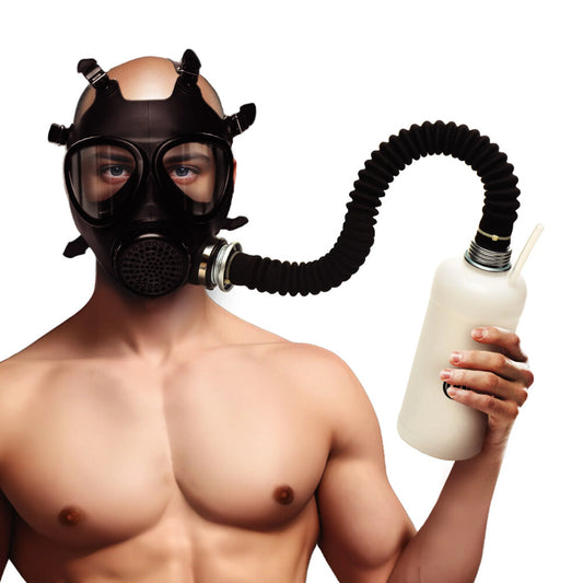 XR Brands Master Series Inhaler Gas Mask With Bottle

