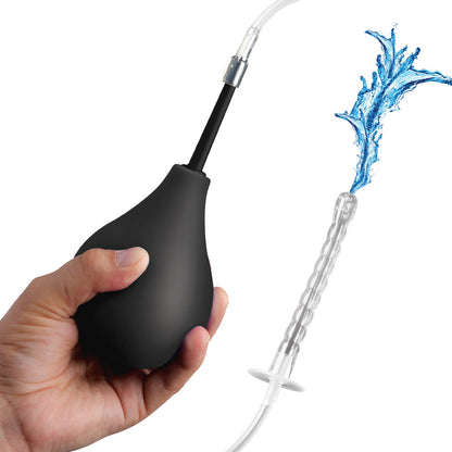 Clean Stream Enema Bulb Kit with Flexible Nozzles and Travel Design