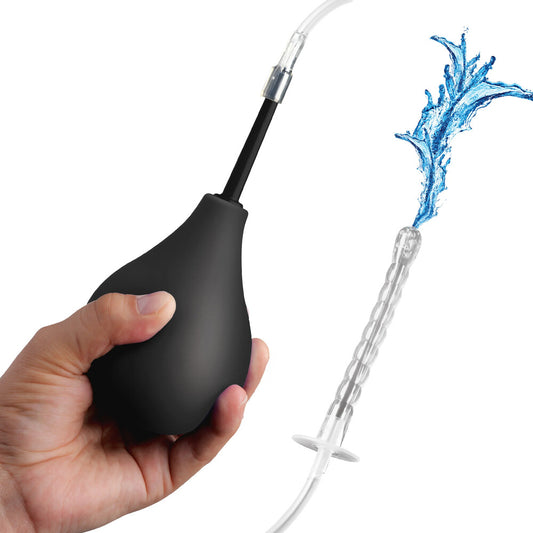 Clean Stream Enema Bulb Kit with Flexible Nozzles and Travel Design