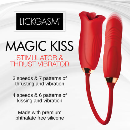 Play Hard Purple Magic Kiss Clitoral Stim and Thrusting Vibe