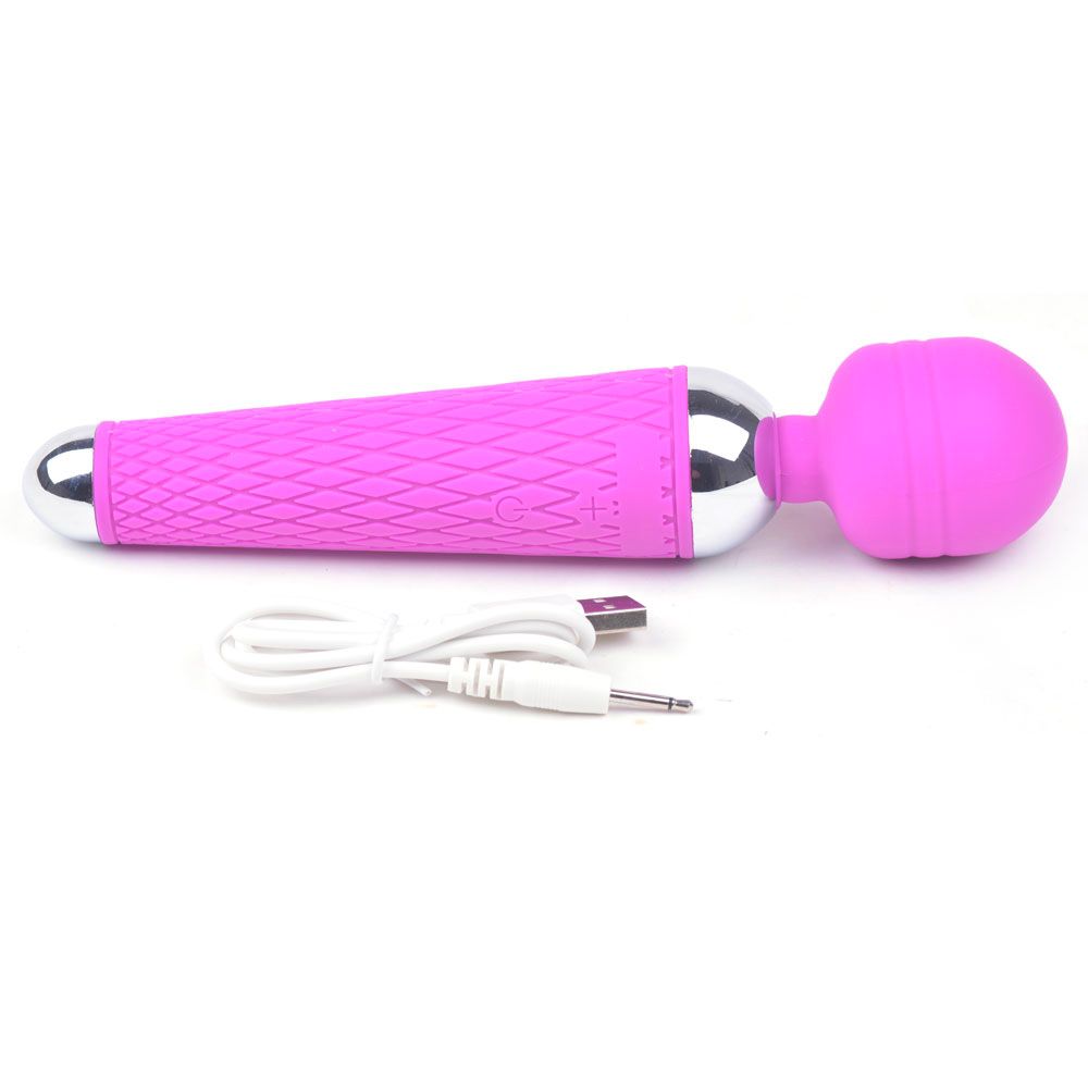 10-Speed Rechargeable Pink Magic Wand