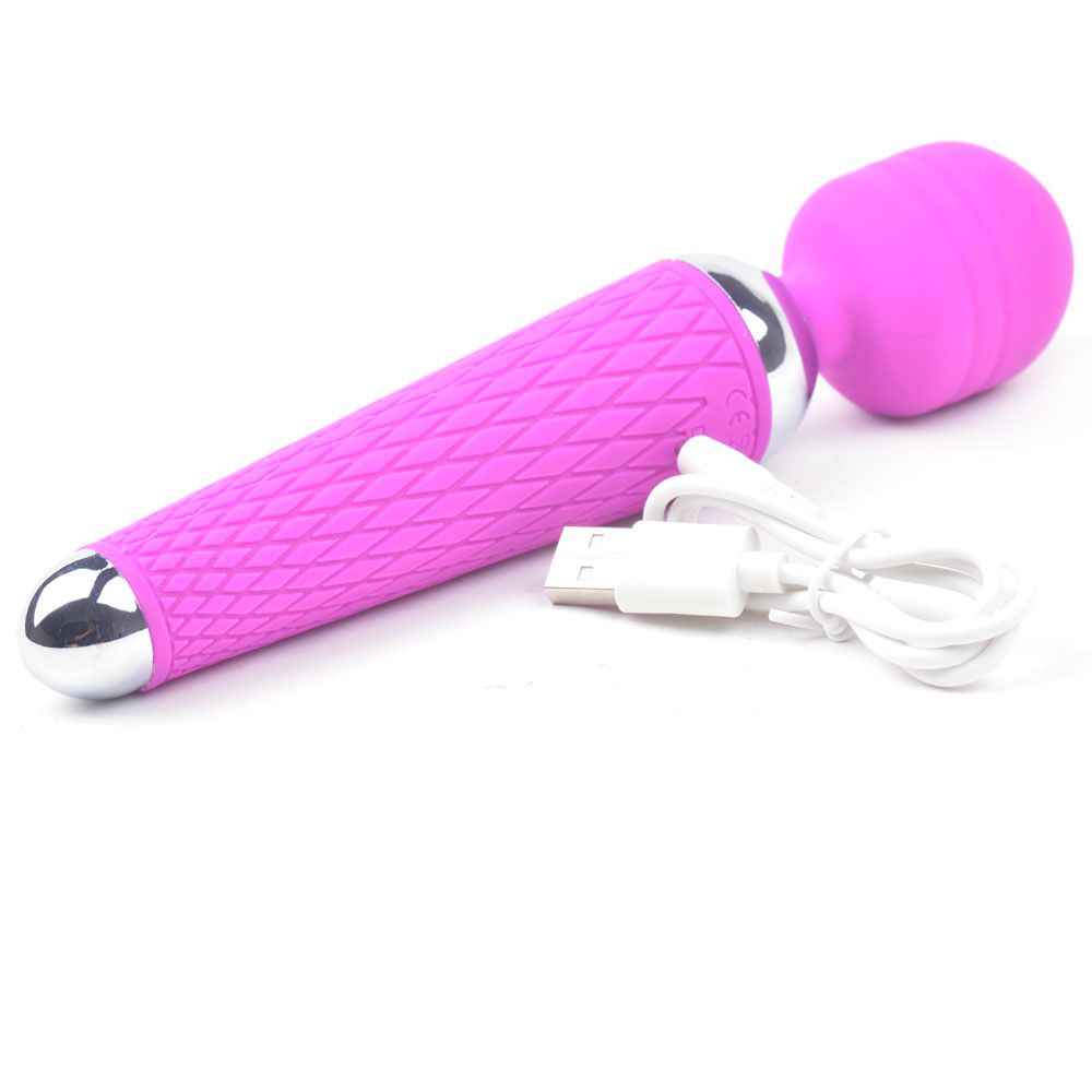 10-Speed Rechargeable Pink Magic Wand