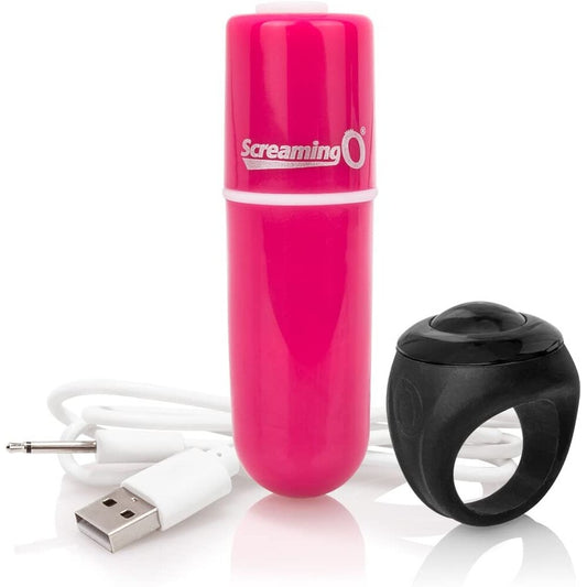 Screaming O Pink Rechargeable Remote Control Bullet Vibe