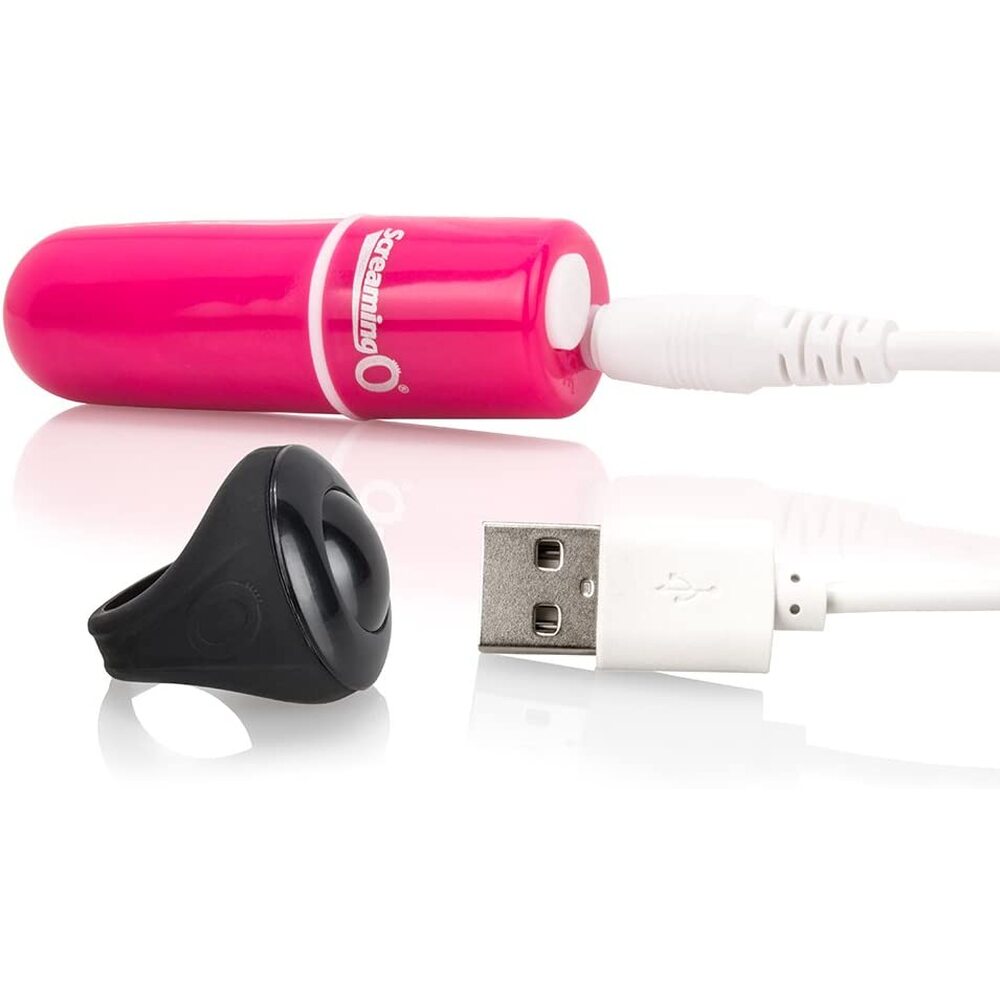 Screaming O Pink Rechargeable Remote Control Bullet Vibe