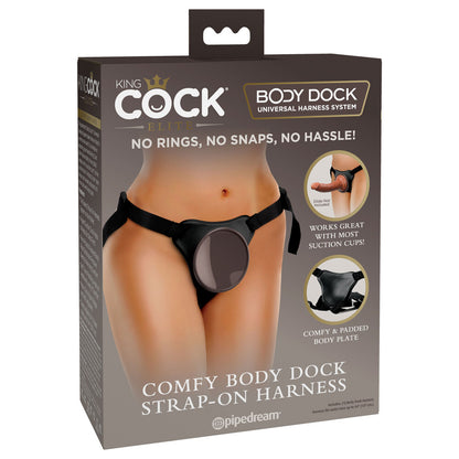 King Cock Black Comfy Body Dock Strap-On Harness