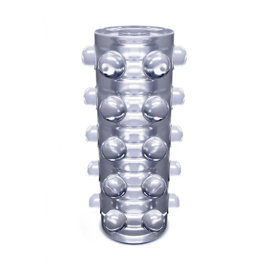 RIZE Clear Self-Lubricating Dual-Sensation Stroker