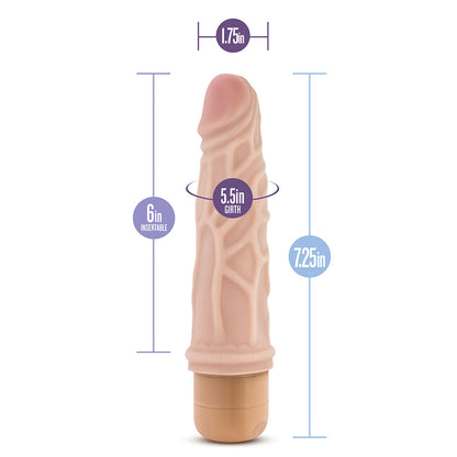Dr. Skin Black 7.25 Inch Multi-Speed Vibrating Cock Vibe 3