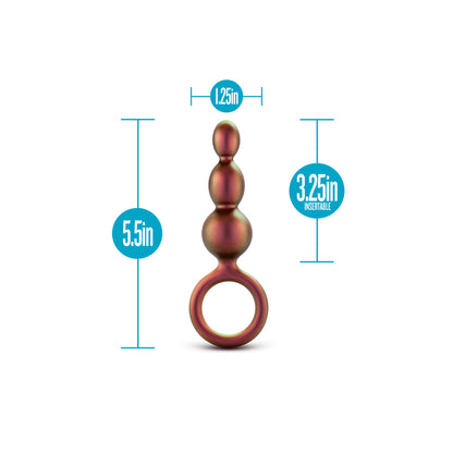 Blush Novelties Anal Adventures Matrix Beaded Loop Butt Plug SIzes