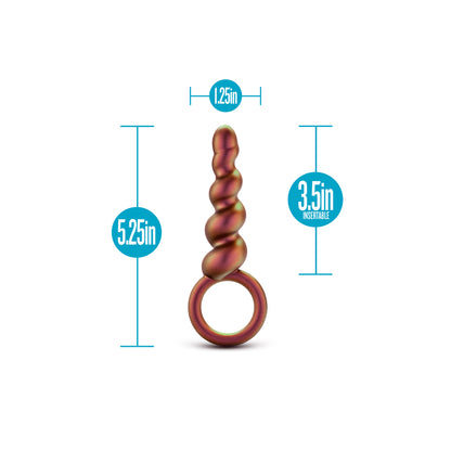 Blush Novelties Anal Adventures Matrix Spiral Loop Butt Plug Sizes