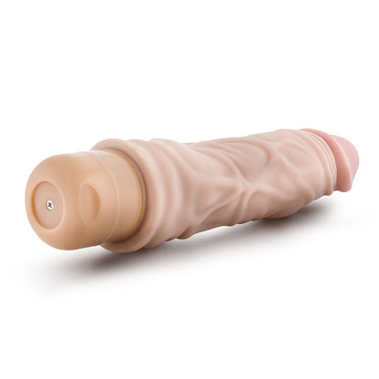 Dr. Skin Flesh Tone Vibrating Dildo with Adjustable Intensity
