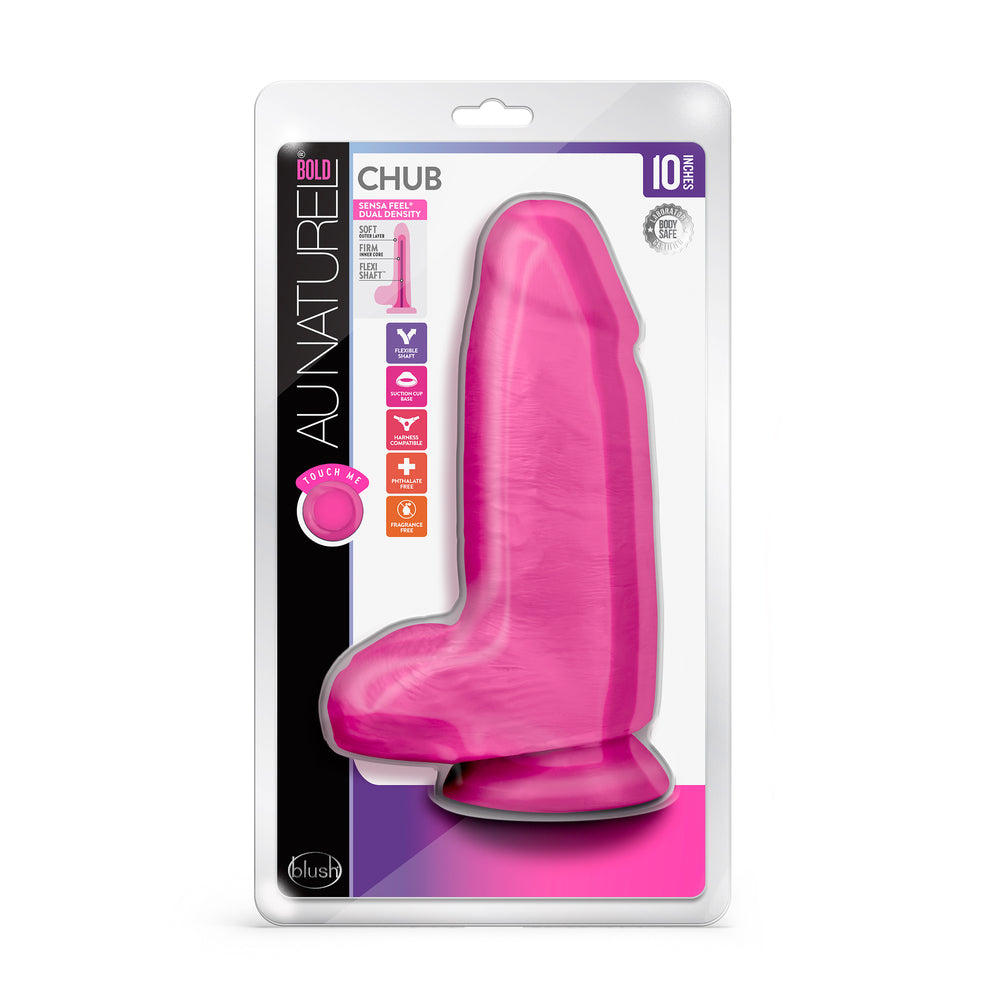 Blush Novelties Au Naturel Bold Chub 10 Inch Dildo Packaging