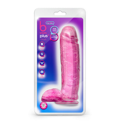 Blush Clear Pink B Yours Plus Big N Bulky Dildo 10.5 Inch