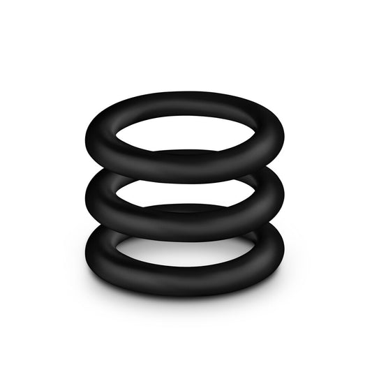 Performance VS2 Black Small Silicone Cock Rings