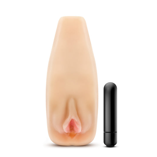 M Elite Natasha Self Lubricating Masturbator with Vibrations