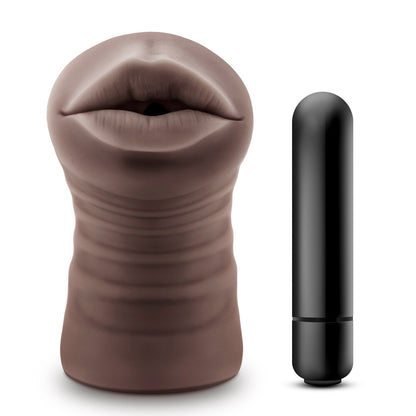 Hot Chocolate Heather Mouth Vibrating Masturbator

