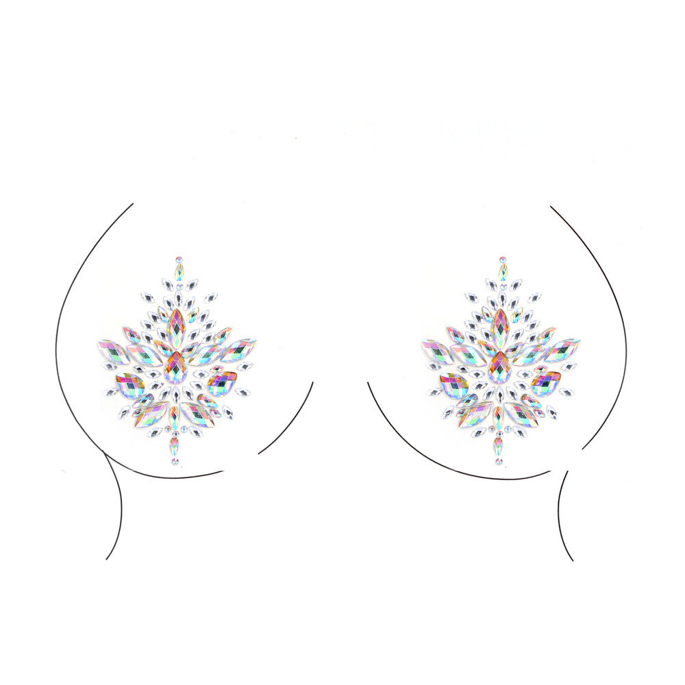 Glamour Bliss Clear Dazzling Nipple Bling Stickers