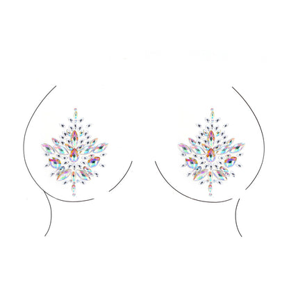 Glamour Bliss Clear Dazzling Nipple Bling Stickers