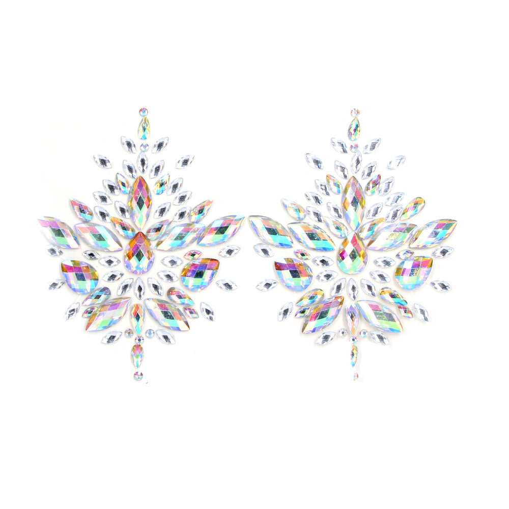 Glamour Bliss Clear Dazzling Nipple Bling Stickers