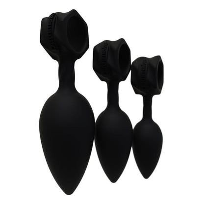 Bathmate Black Anal Training Plugs with Vibe Bullet