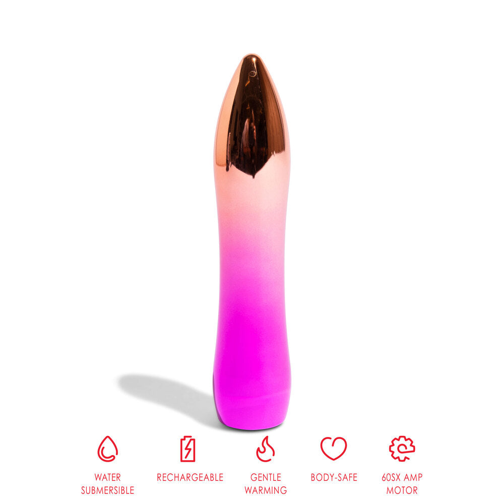 Nu Sensuelle Silver Aluminium 60SX AMP Bullet with Warming