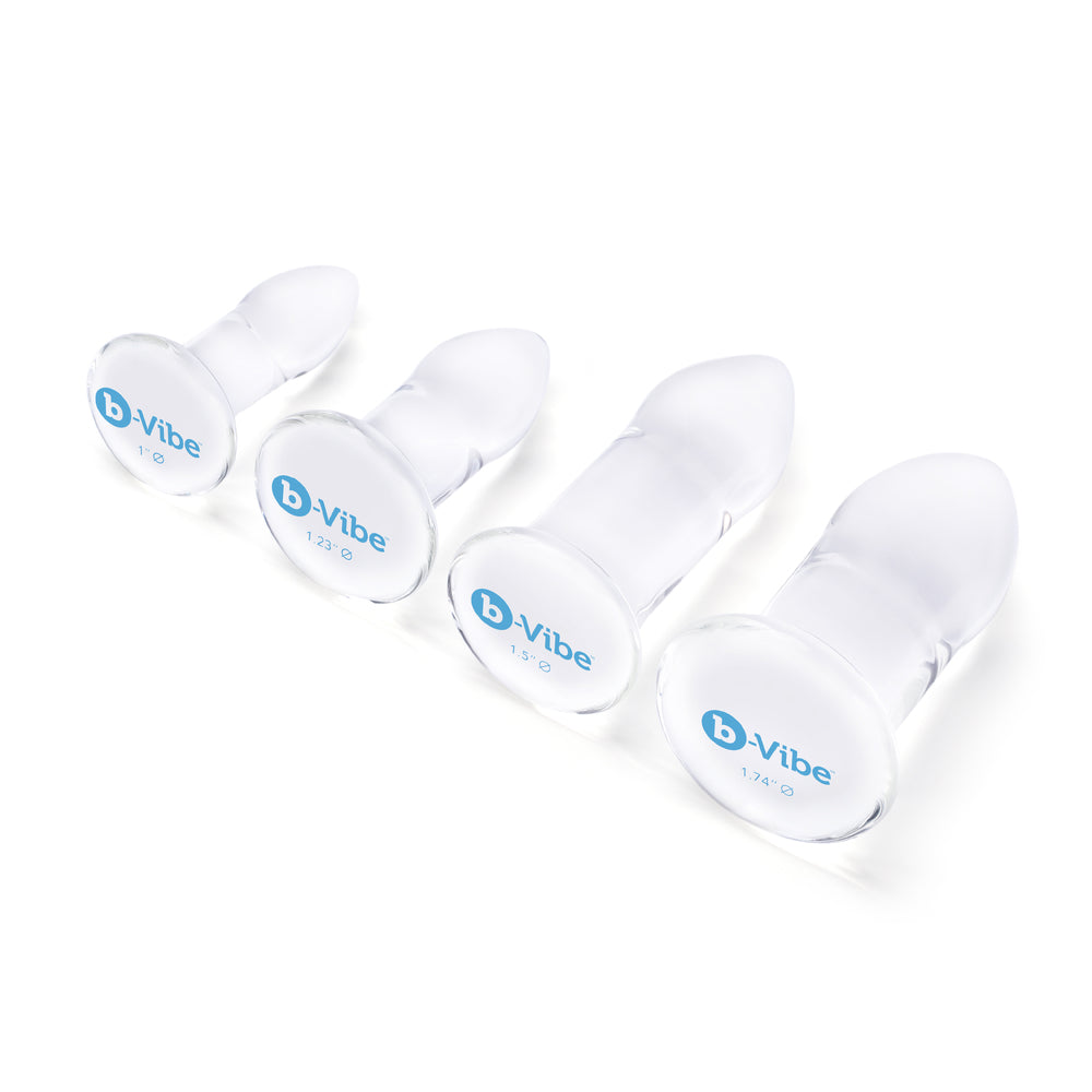 bVibe Beginner Clear Anal Dilators Set