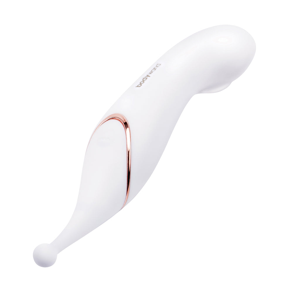 Bodywand Pink Dual Stim Clit Massager with Flexible Tips