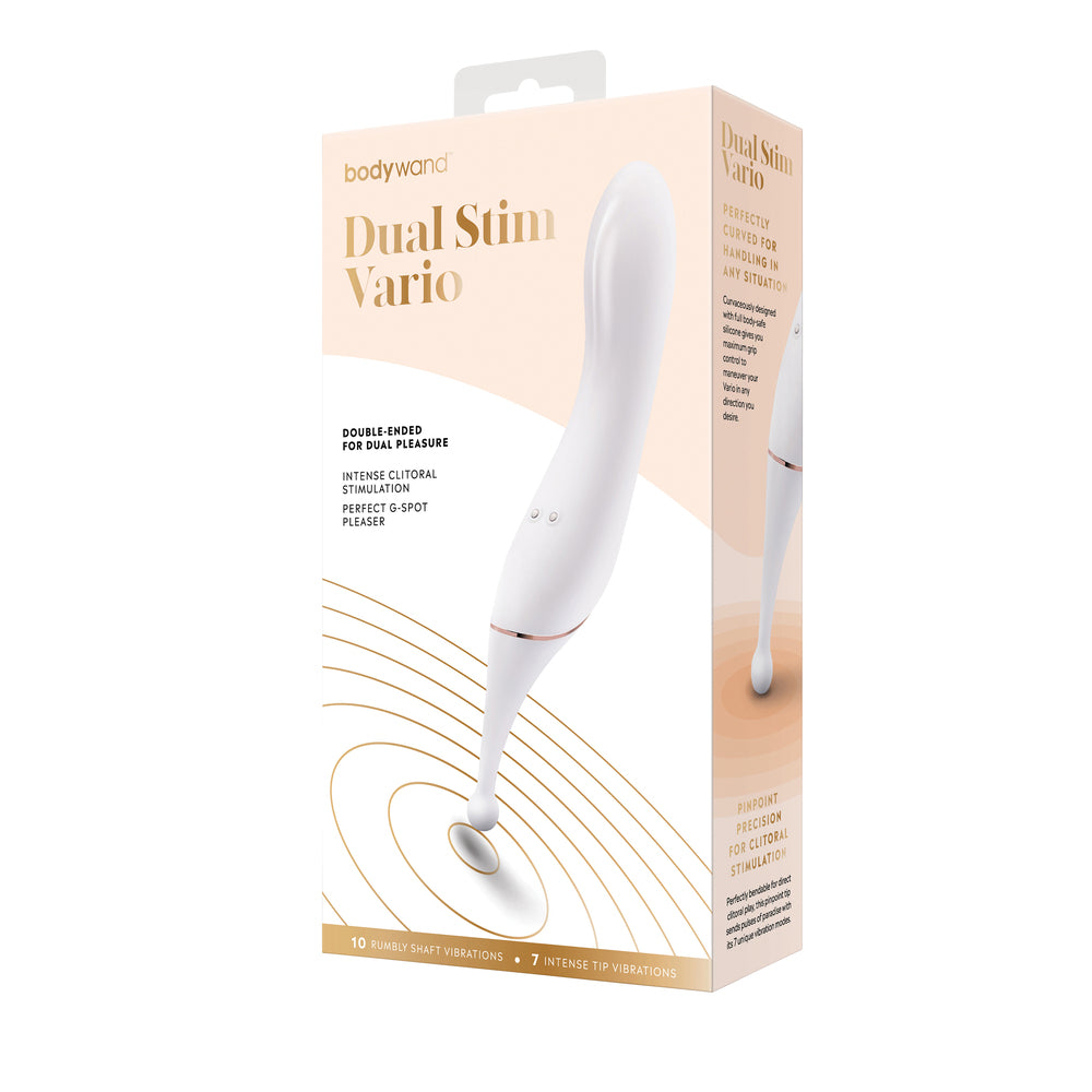 Bodywand Pink Dual Stim Clit Massager with Flexible Tips