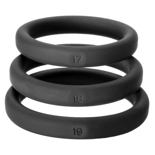 Perfect Fit Silicone XactFit Cockring Sizes 17 18 19