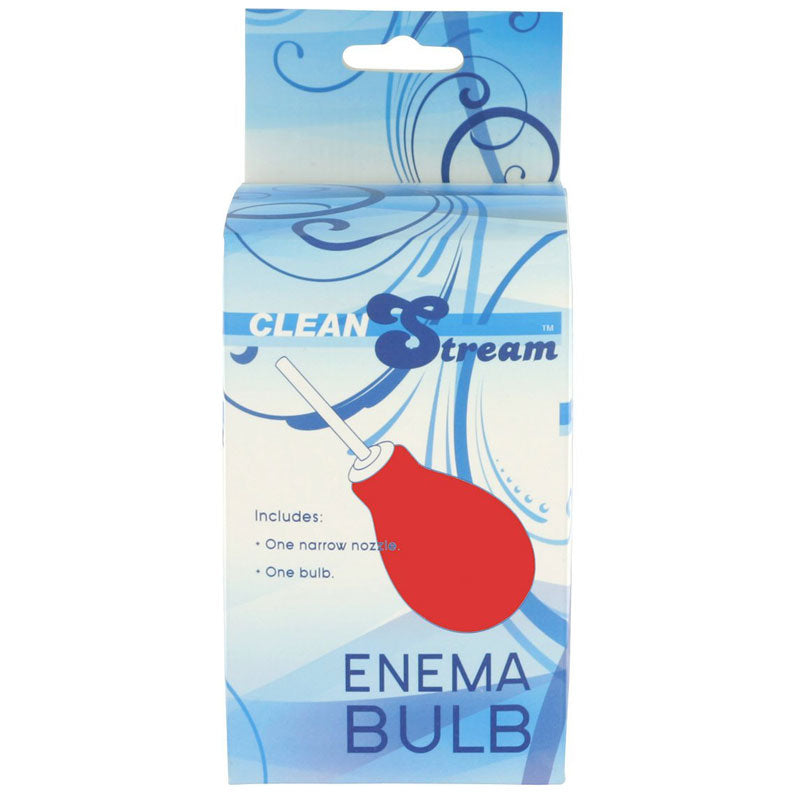 CleanStream Red Portable Enema Bulb 8 oz Capacity