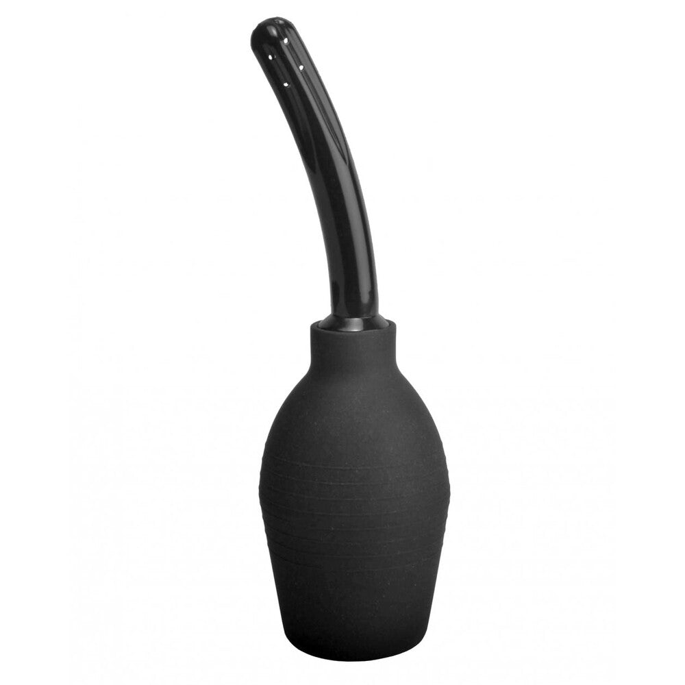 Clean Stream Black Silicone Enema Bulb with Long Nozzle