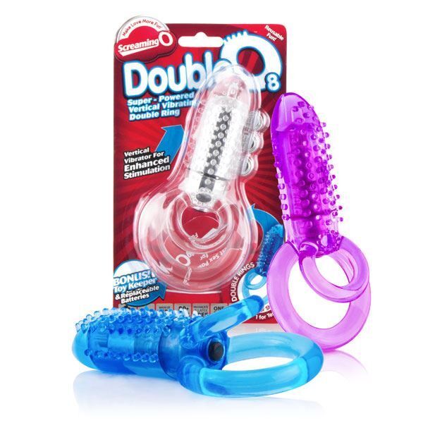 Screaming O Clear DoubleO 8 Vibrating Cock Ring