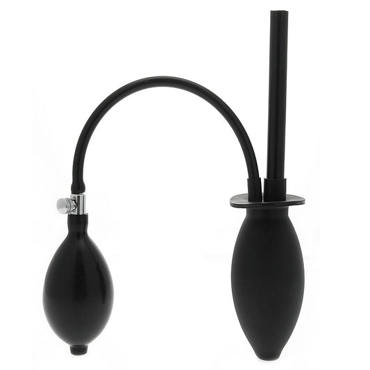 Clean Stream Black Inflatable Enema Plug with Tube