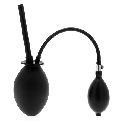 Clean Stream Black Inflatable Enema Plug with Tube