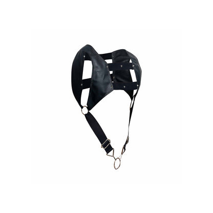 Male Basics Black Dungeon Crop Top Cockring Harness