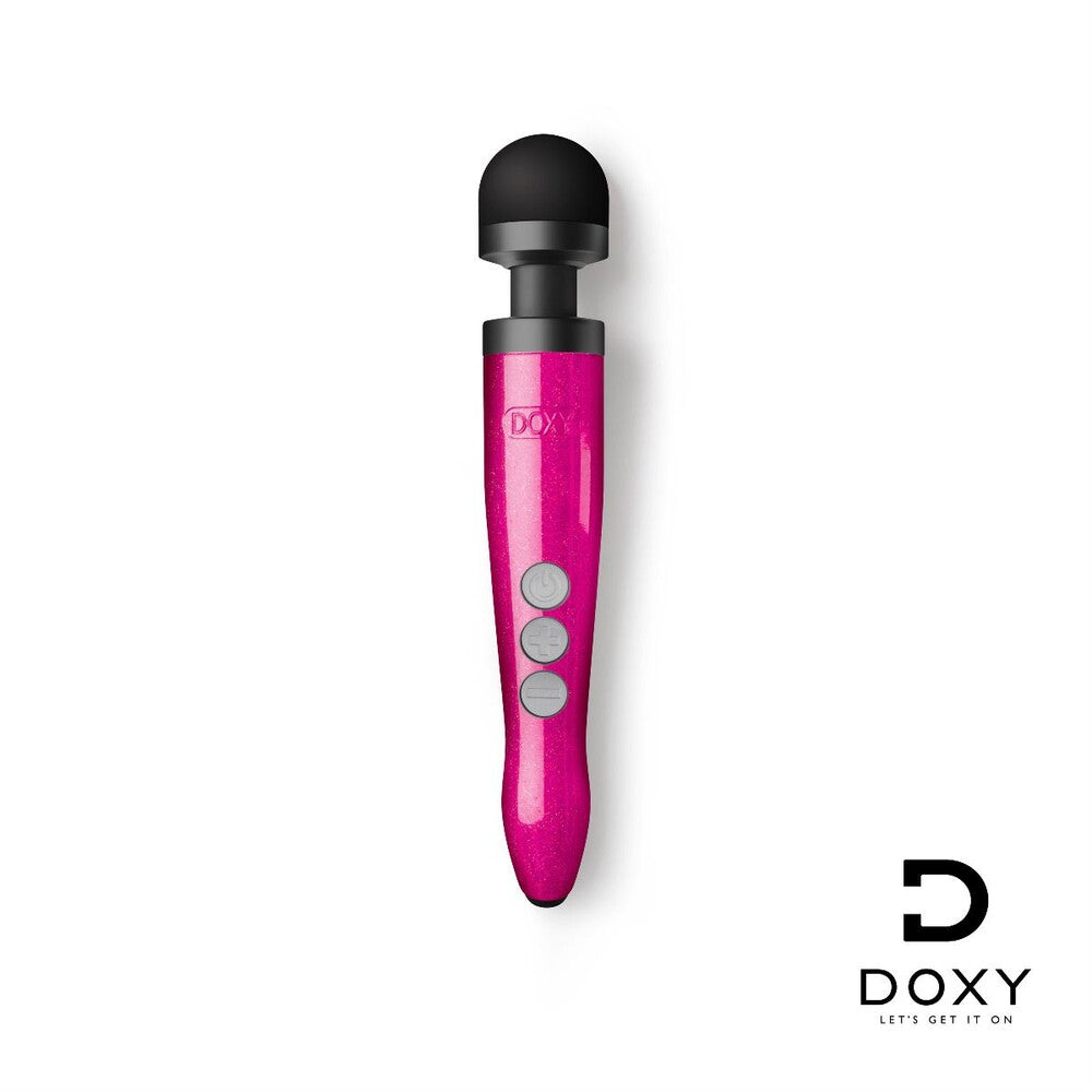 Doxy Hot Pink Rechargeable Die Cast Wand Extra Powerful Massager