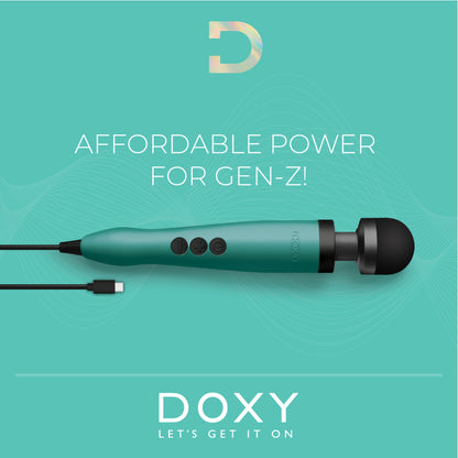 Doxy Turquoise Wand 3 USB Powered Massager 10ft Reach