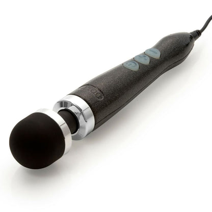 Doxy Disco Black Wand Massager Number 3 with Silicone Head