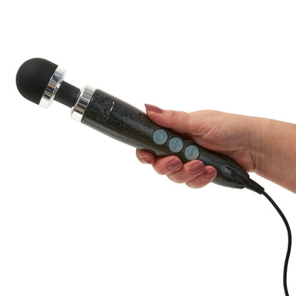 Doxy Disco Black Wand Massager Number 3 with Silicone Head