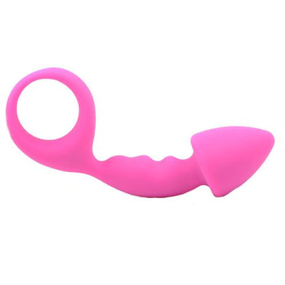 Silicone Sensations Pink Curved Comfort Butt Plug for Beginners