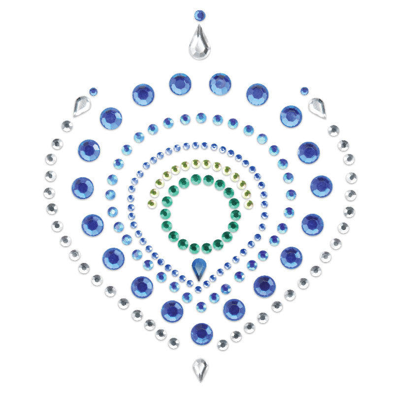 Bijoux Indiscrets Flamboyant Blue and Green Body Jewellery design 1