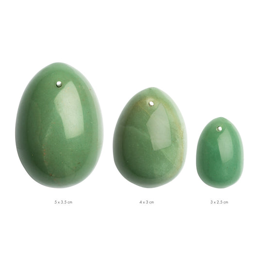 La Gemmes Green Jade Yoni Egg Set for Emotional Healing