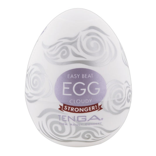 TENGA Cloudy White Egg Masturbator with Water-Based Lube