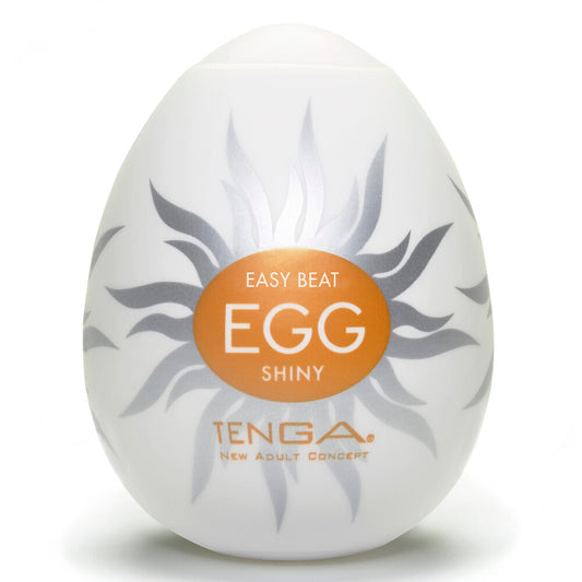 Tenga Shiny Blue Egg Masturbator with Innovative Design