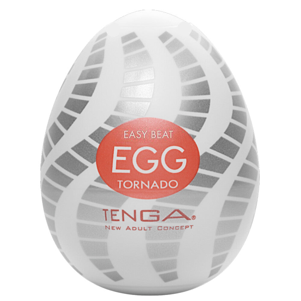 Tenga Tornado Egg Clear Silicone Masturbator with Lubricant Sample