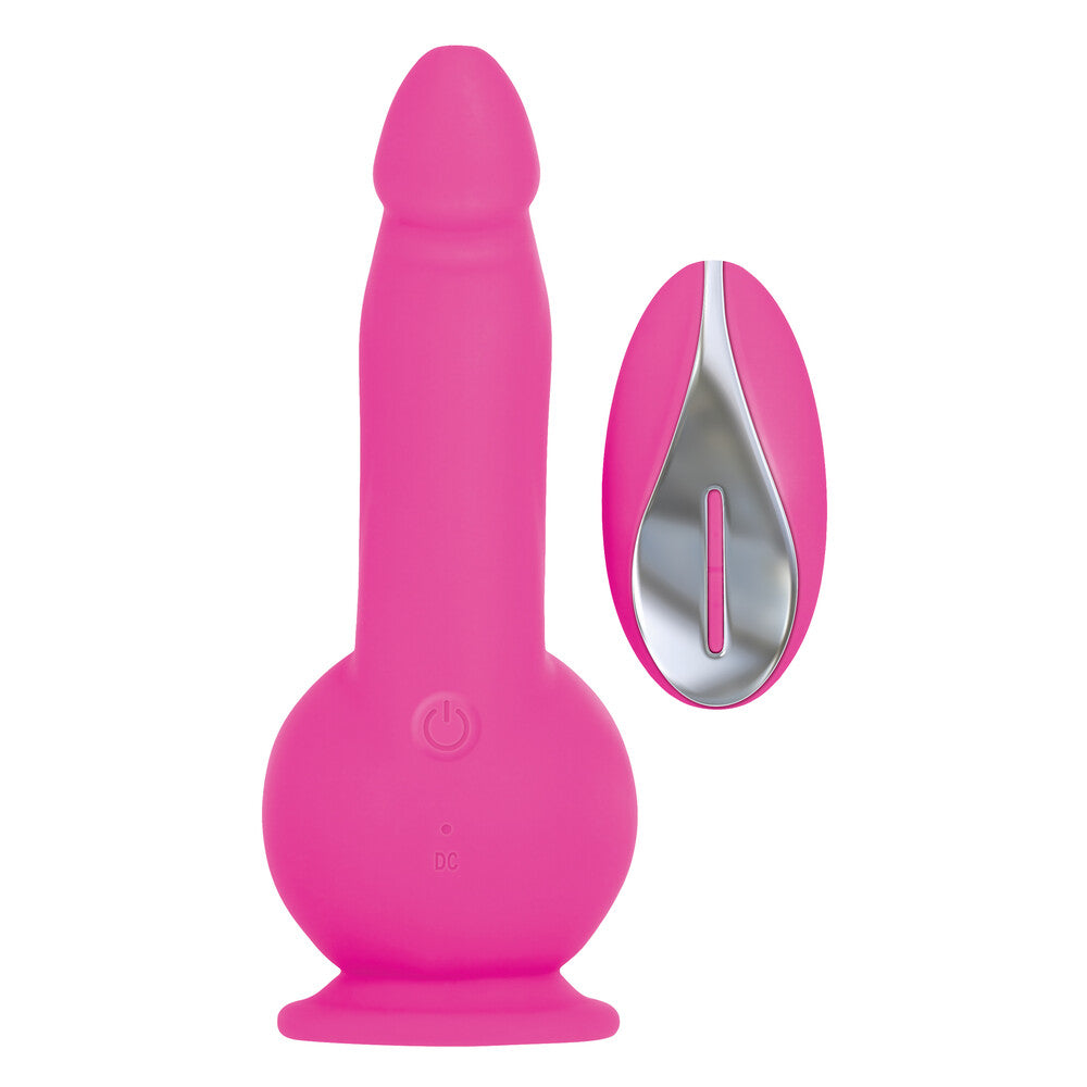 Evolved Creamy Silicone Remote Control Dildo with Suction Cup