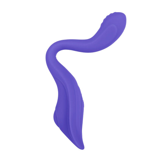 Evolved Creamy Silicone Dual-Ended Vibrator with Remote Control