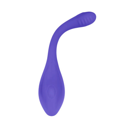 Evolved Creamy Silicone Dual-Ended Vibrator with Remote Control